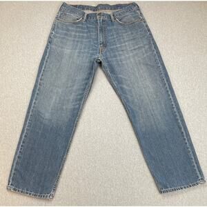Levis 550 Jeans Mens 38 x 31 Blue 100% Cotton Relaxed Fit Straight Medium Wash